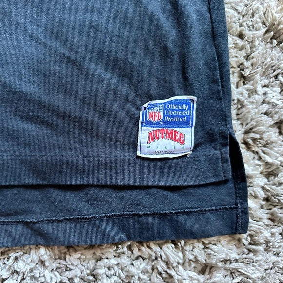 Nutmeg Oakland Raiders black white t-shirt - Picture 5 of 7